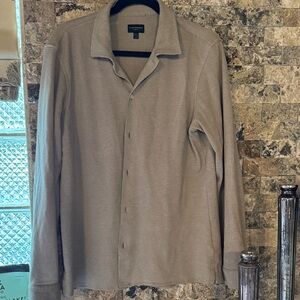 Club Monaco Light Tan Slim Fit Shirt